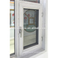 Grano de madera Hacia fuera oscilante Rotura térmica Aluminio 24 x 48 ventana abatible con pantalla de seguridad